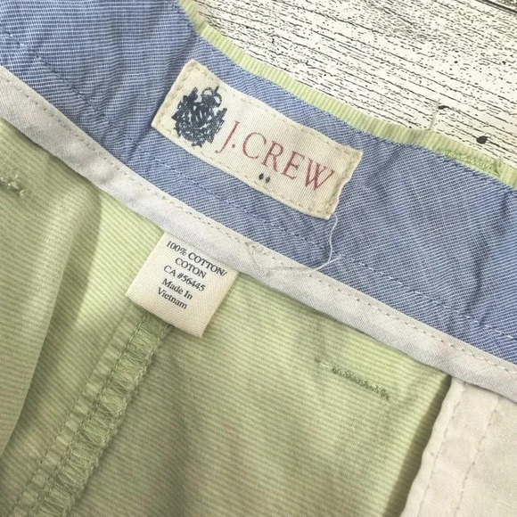 J Crew Men’s Light Green Flat Front Bermuda Shorts Chino 36W - Picture 4 of 5